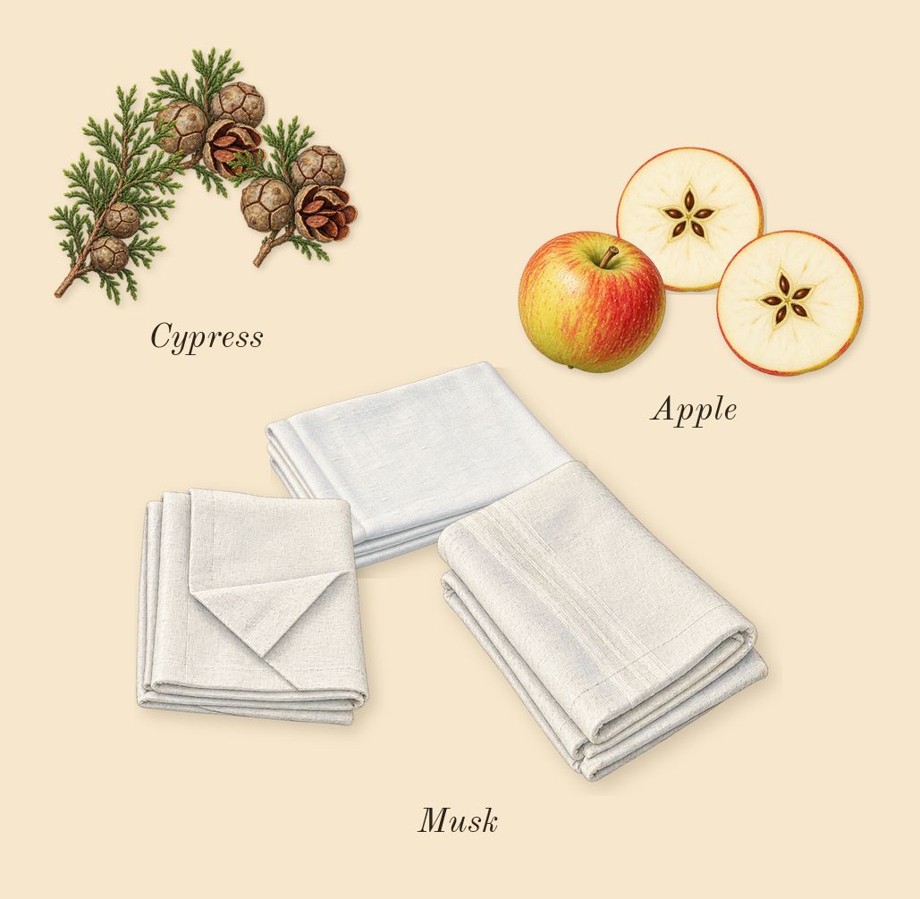 Queening, top notes: Musk, Cypress, Apple