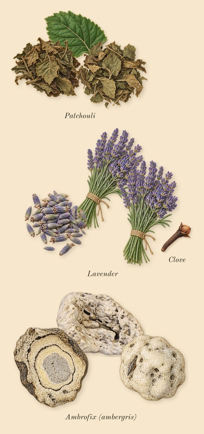 Explorer Extreme, heart: Lavender, Patchouli, Ambrofix (ambergris), Clove