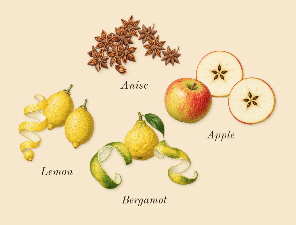 Hawas Ice, top notes: Apple, Bergamot, Lemon, Anise