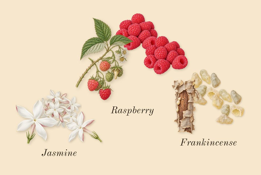 La Yuqawam Pour Homme, heart: Frankincense, Jasmine, Raspberry