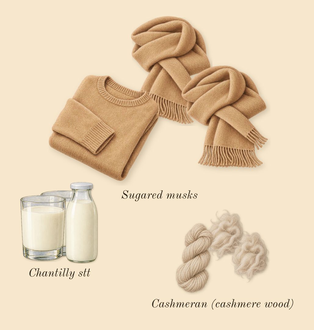 Sweet Tooth, dry-down: Cashmeran (cashmere wood), Chantilly stt, Sugared musks