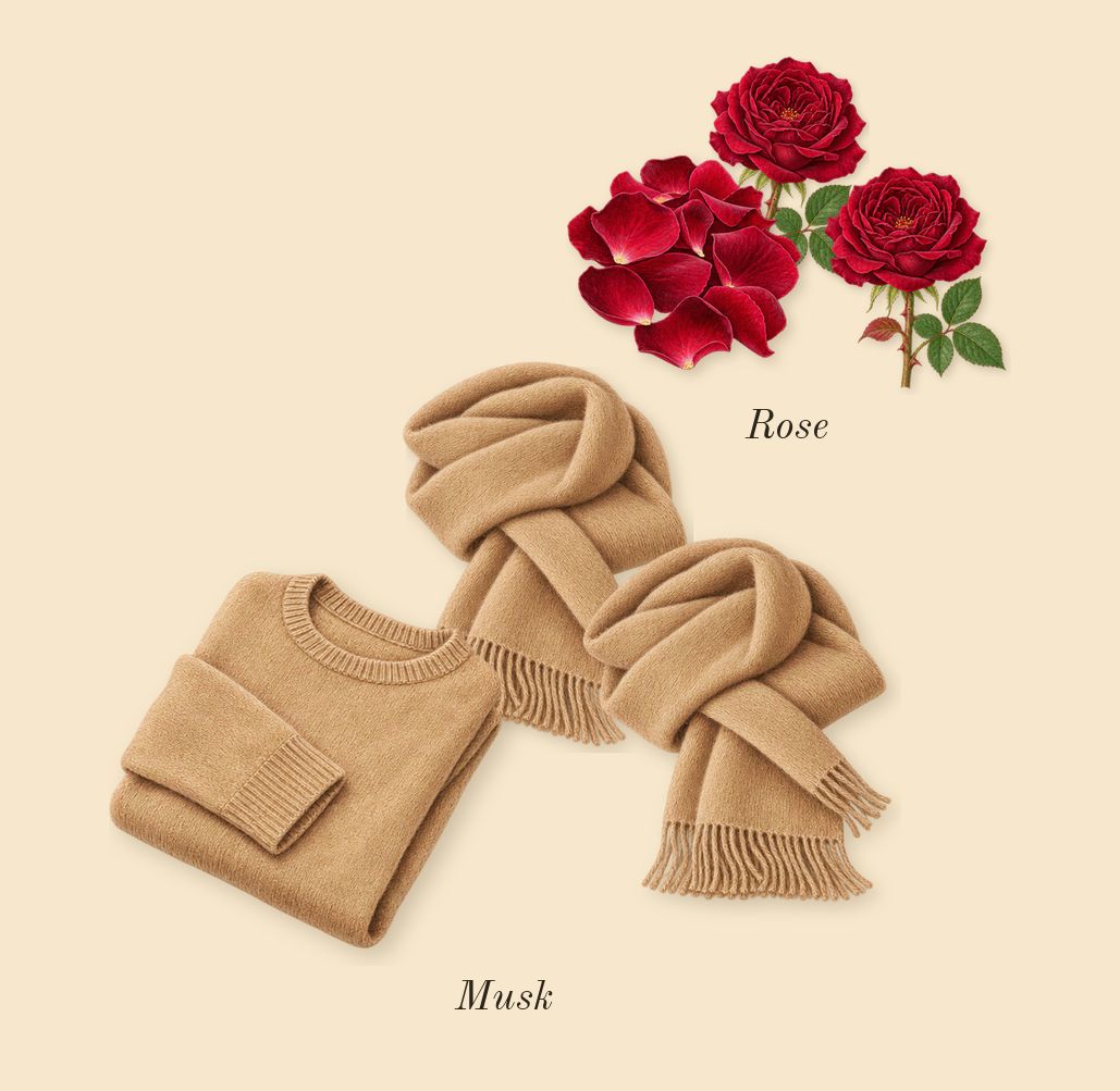 Royal Musk Sweet Powdery, top notes: Rose, Musk