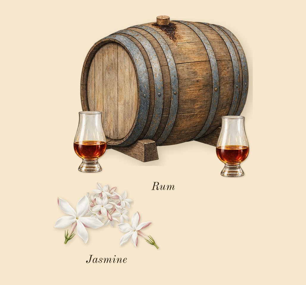 Born in Roma Donna Extradose, heart: Rum, Jasmine