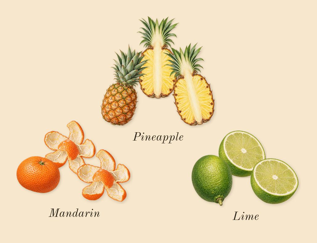 Uomo Born in Roma Yellow Dream, top notes: Mandarin, Lime, Pineapple