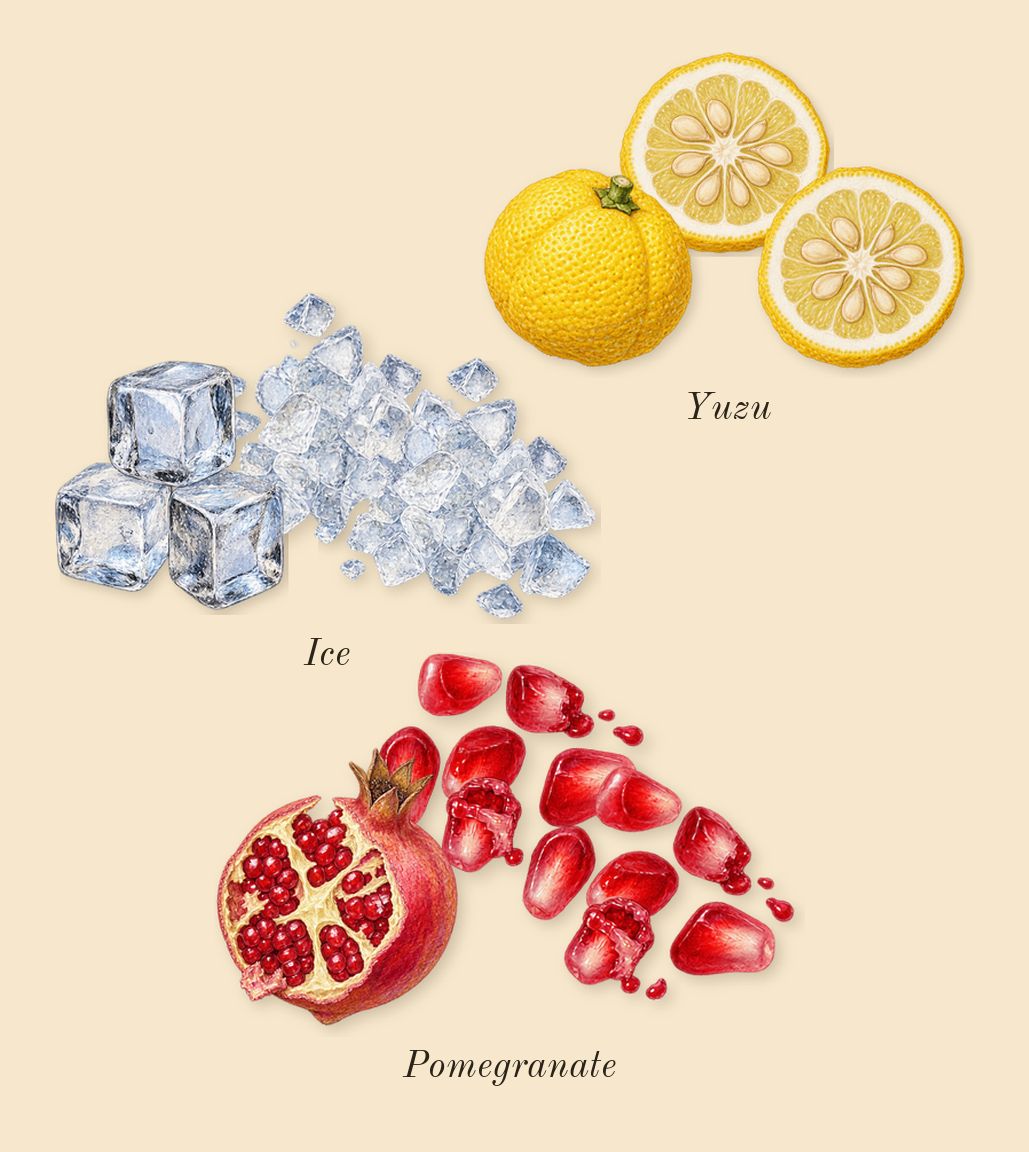 Bright Crystal Absolu, top notes: Yuzu, Ice, Pomegranate