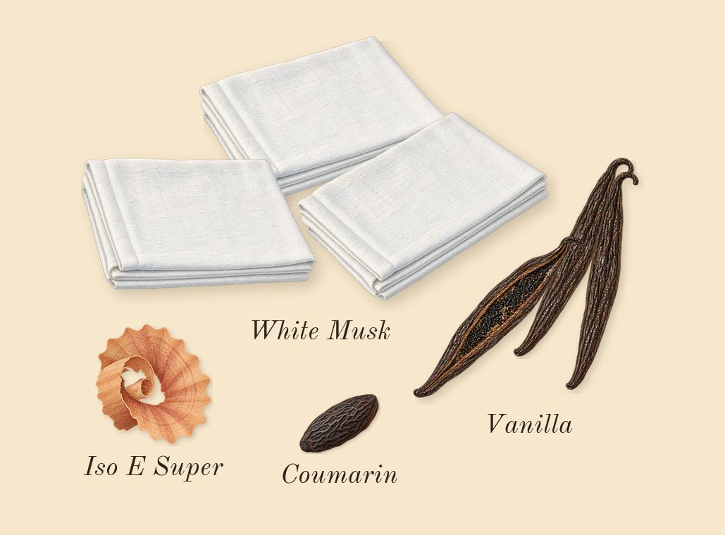 Erba Pura, dry-down: Vanilla, White Musk, Iso E Super, Coumarin
